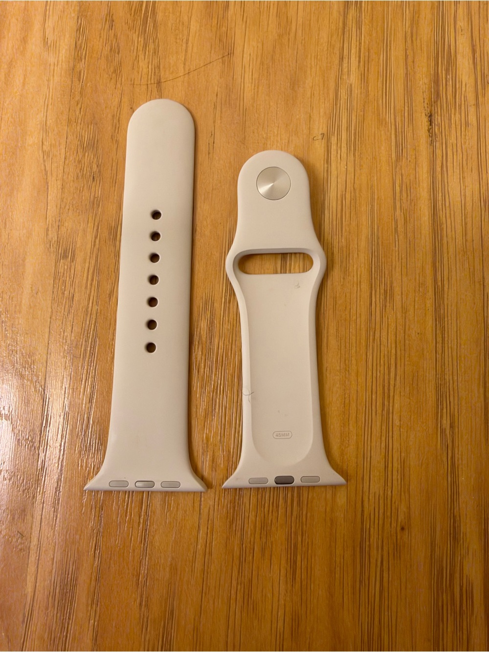 Apple Silicone 45MM S/M Watch Band - Off-White